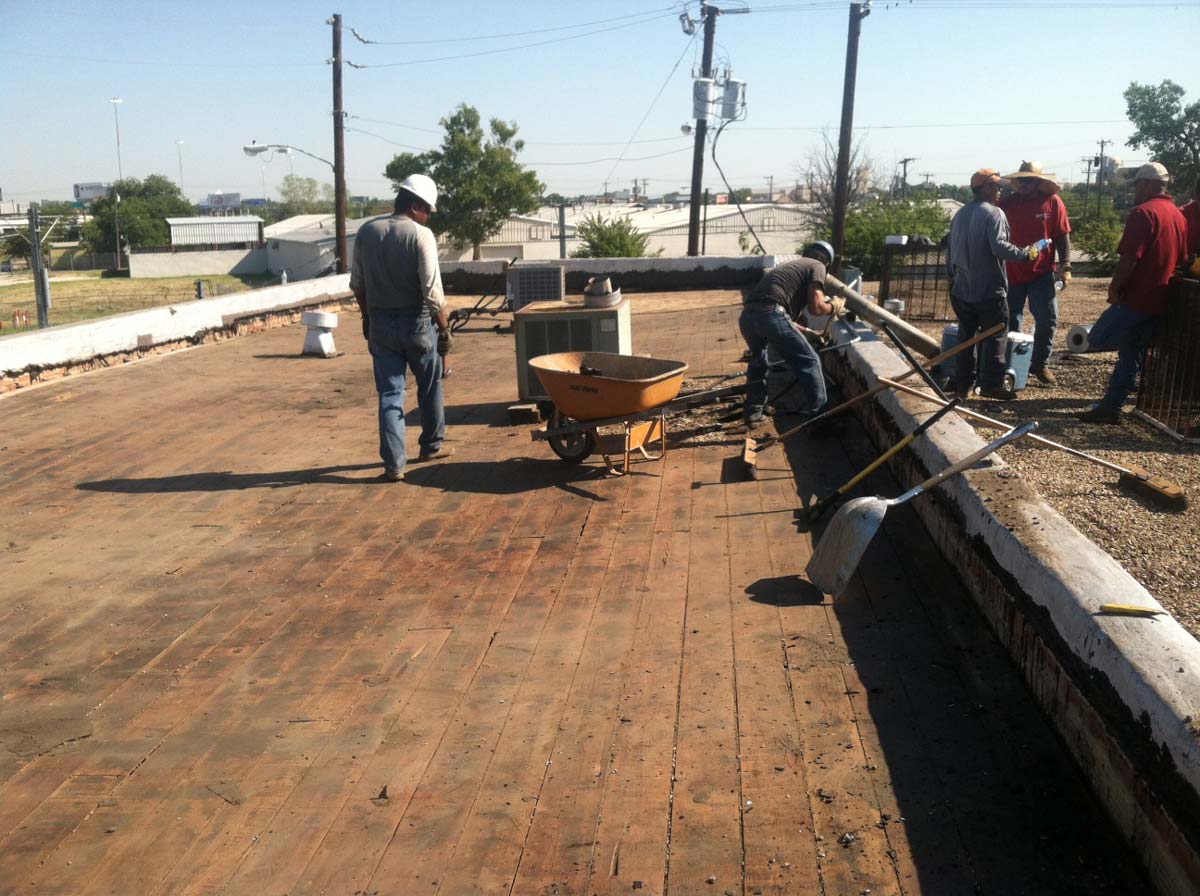 Before TPO Roof being Installed - Thermoplastic Polyolefin - Nelson Roofing Company
