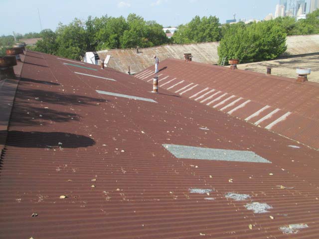 Before Roof Coating - Nelson Roofing Company