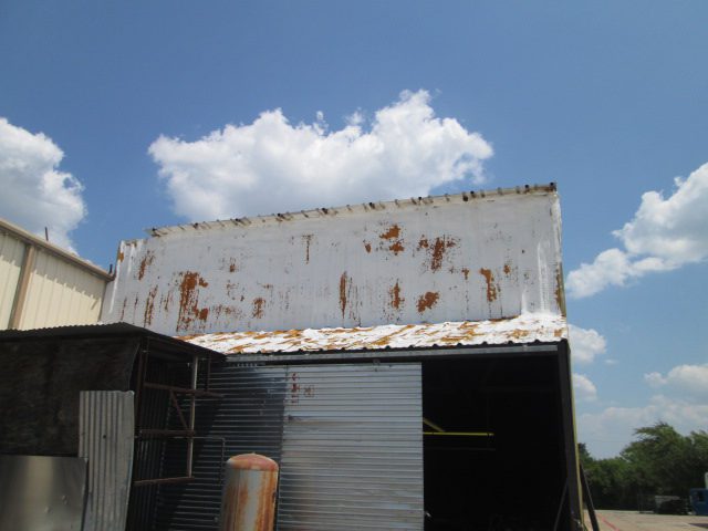 Metal Roof Before Replacement - Nelson Roofing Company